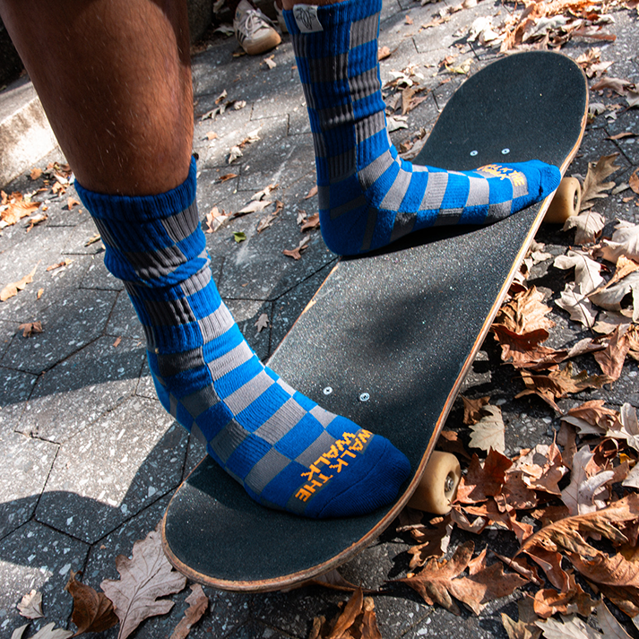 Checkered 'Walk the Walk" GOAT Socks