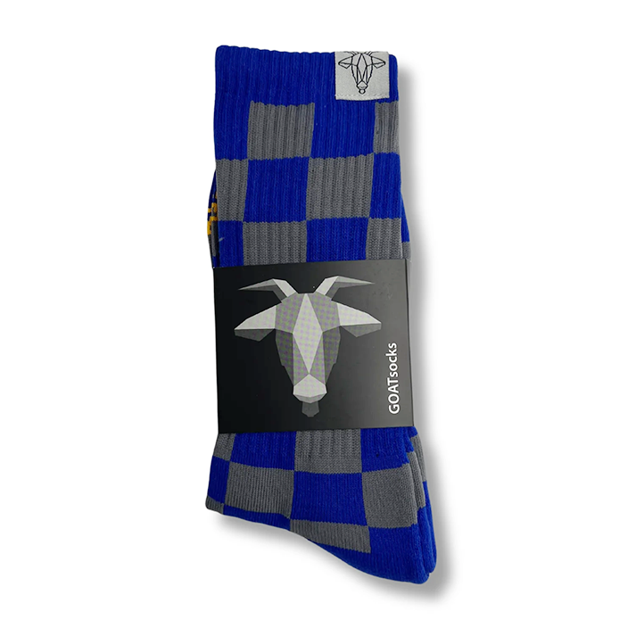 Checkered 'Walk the Walk" GOAT Socks