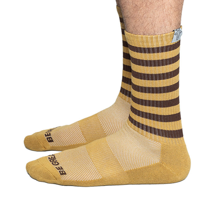 Striped "Be Great" GOAT Socks