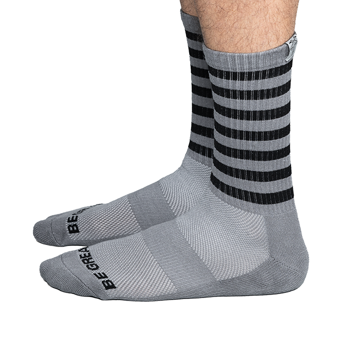 Striped "Be Great" GOAT Socks